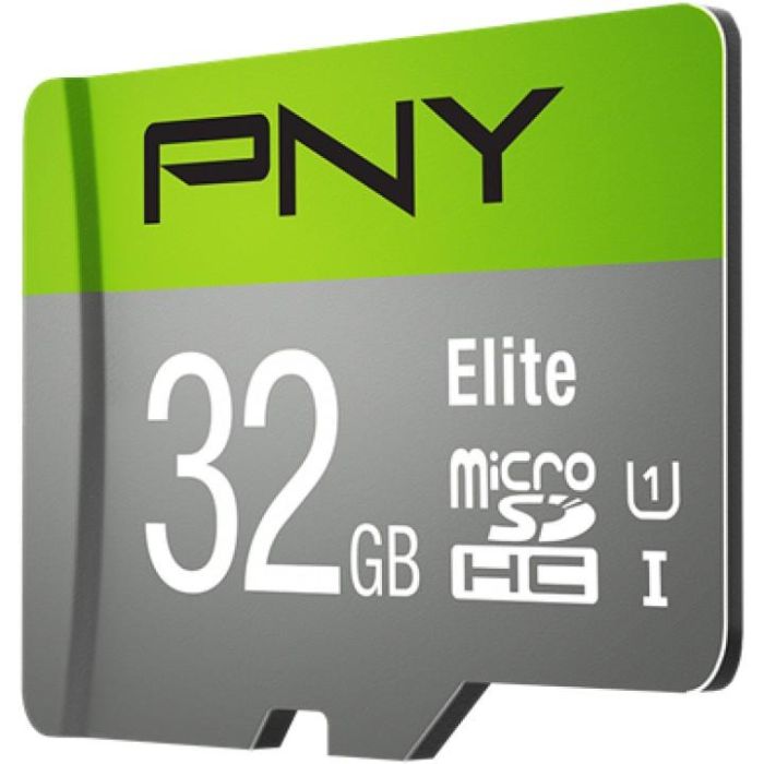 PNY Elite Tarjeta MicroSDHC 32 GB Clase 10, Clase de Velocidad U1 1