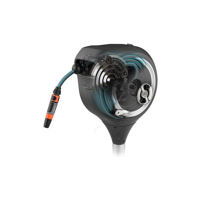 Gardena 18617-20, Manguera para Terraza RollUp M, 20 m, Color Negro