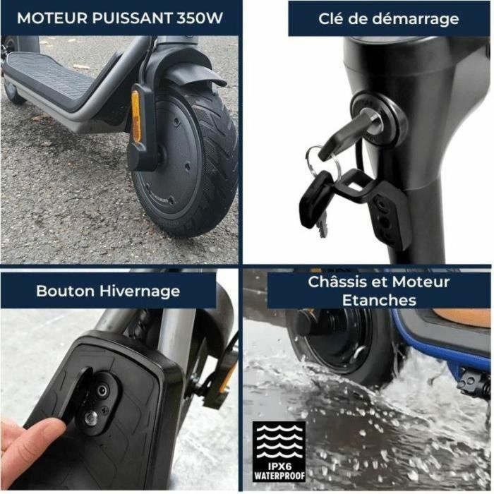 Yeep.Me YEE1698337522440 Patinete eléctrico 350W 20 km Autonomía 8,5" Ruedas Conectado Arranque 85a Garantía 5 años 5