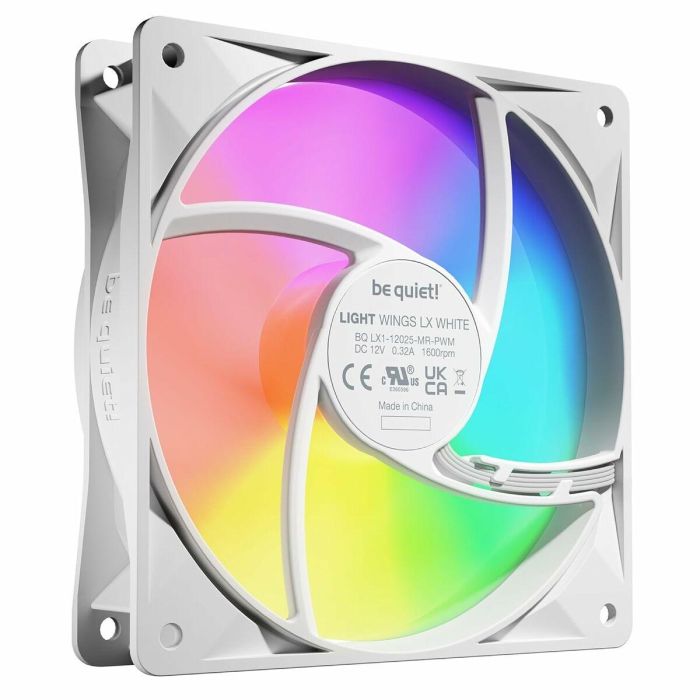 be quiet! LIGHT WINGS LX Ventilador 120mm PWM White Triple-Pack, Iluminación LED RGB, Silencioso para PC 1
