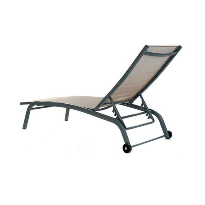 Tumbona Terraza Y Jardin DKD Home Decor Gris Oscuro 64 x 97 x 187.5 cm 2 Tumbona Terraza Y Jardin DKD Home Decor Gris Oscuro 64 x 97 x 187.5 cm 2