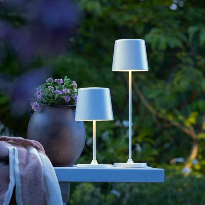 Brilliant BRI4004353428210 Lámpara de Mesa LED Kaami 2W IP44 - Metal y Plástico Blanco Mate 5