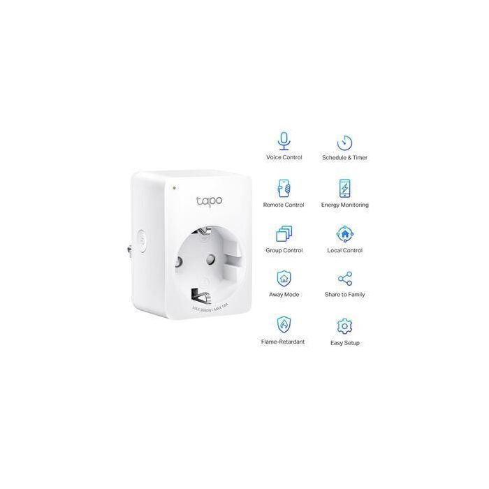 Tp-Link Tapo P110 Enchufe Inteligente Wi-Fi con Medidor de Consumo, Control por App y Voz, Programable, Tamaño Mini 1 Tp-Link Tapo P110 Enchufe Inteligente Wi-Fi con Medidor de Consumo, Control por App y Voz, Programable, Tamaño Mini 1