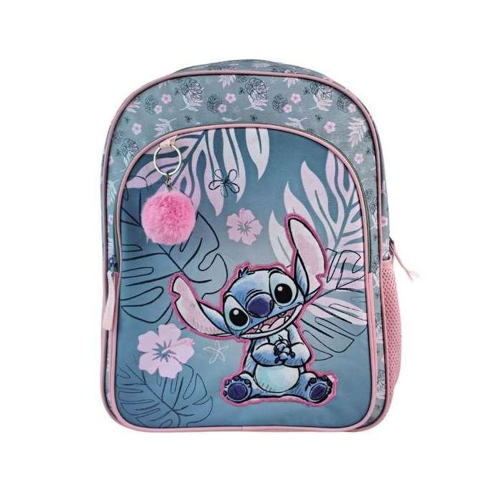 Stitch pink mochila primaria doble compartimento (gran capacidad), adaptable a carro). con accesorio pom-pom.42 x 31 x 13.5 cm. 0 Stitch pink mochila primaria doble compartimento (gran capacidad), adaptable a carro). con accesorio pom-pom.42 x 31 x 13.5 cm. 0