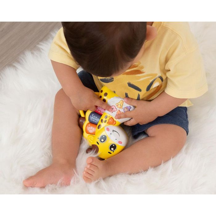 KioKids Jirafa Musical Piano Educativo, Primer Instrumento de Juguete para Bebés +6 Meses, Portátil con Asa, Color Amarillo 1 KioKids Jirafa Musical Piano Educativo, Primer Instrumento de Juguete para Bebés +6 Meses, Portátil con Asa, Color Amarillo 1