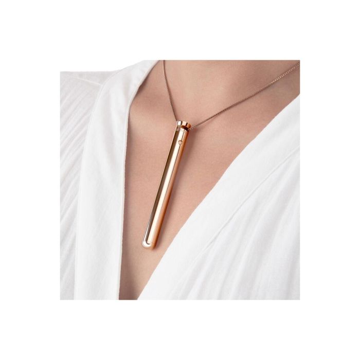 Bala Vibradora Le Wand Necklace Colgante Rosa Dorado 16 Bala Vibradora Le Wand Necklace Colgante Rosa Dorado 16
