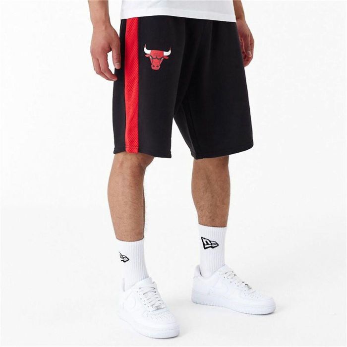 Pantalones Cortos Deportivos para Hombre New Era NBA MESH PANEL OS SHORTS CHIBUL 60435477 Negro 4