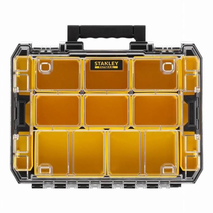 Organizador de gran capacidad Stanley Fatmax Tstak - FMST82967-1 - 10 compartimentos extraíbles - Negro 3 Organizador de gran capacidad Stanley Fatmax Tstak - FMST82967-1 - 10 compartimentos extraíbles - Negro 3