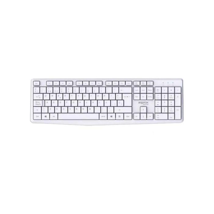 Teclado y Ratón approx! X420W 1000DPI Blanco Español Qwerty Español 2 Teclado y Ratón approx! X420W 1000DPI Blanco Español Qwerty Español 2