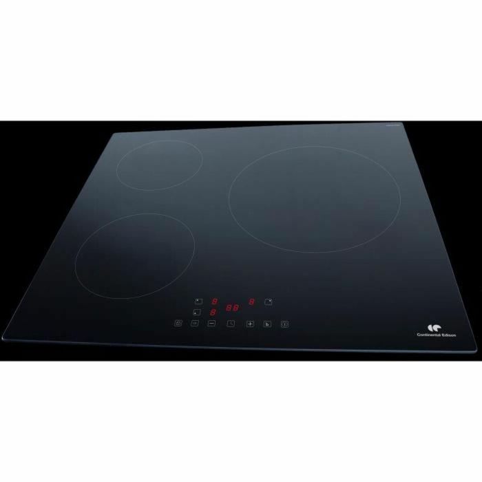 Placa de inducción CONTINENTAL EDISON CETI3B28 3 zonas, 6600W - 3 boosters - 3 temporizadores - negro 1 Placa de inducción CONTINENTAL EDISON CETI3B28 3 zonas, 6600W - 3 boosters - 3 temporizadores - negro 1