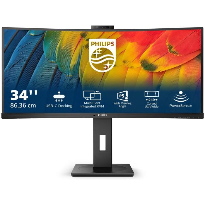 Philips 34B1U5600CH Monitor de 34" Wide Quad HD VA Curvo con USB-C, HDMI, DisplayPort, Cámara web, Micrófono y KVM 1 Philips 34B1U5600CH Monitor de 34" Wide Quad HD VA Curvo con USB-C, HDMI, DisplayPort, Cámara web, Micrófono y KVM 1