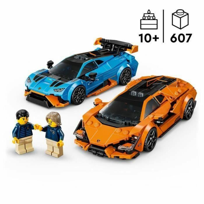 LEGO 77238 Speed Champions Lamborghini Revuelto y Huracán STO, Coche de Juguete, Set de Construcción 607 Piezas, 10+ Años 18