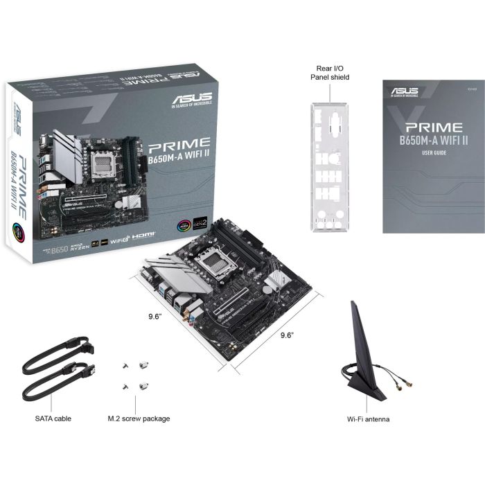 ASUS Placa Base PRIME B650M-A WiFi II AMD AM5 DDR5 Micro ATX 90MB1EG0-M0EAY0 6