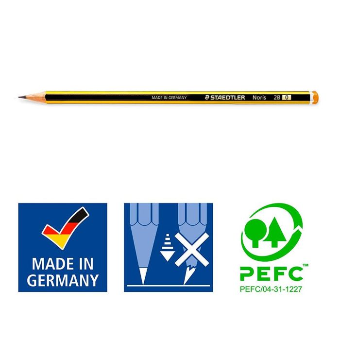 Lapices De Grafito Staedtler Noris N.0 2B Unidad 12 unidades 5