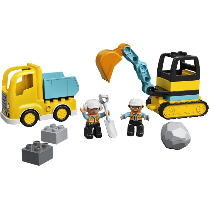 LEGO 10931 Camión y Excavadora con Orugas Set de Construcción Duplo para Niños y Niñas con 20 Piezas 2
