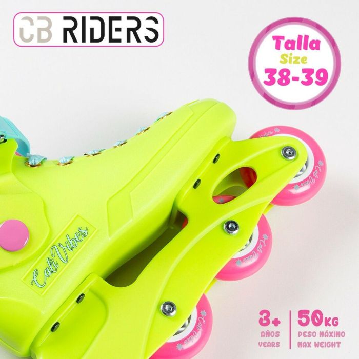 Patines en Línea Colorbaby Amarillo 38-39 (4 Unidades) 4 Patines en Línea Colorbaby Amarillo 38-39 (4 Unidades) 4