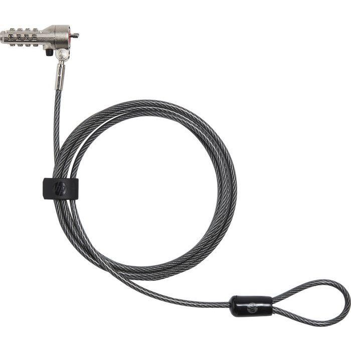 HP Essential Nano Combination Cable Lock para Portátiles con Ranura Nano, Seguridad sin Llave 8 HP Essential Nano Combination Cable Lock para Portátiles con Ranura Nano, Seguridad sin Llave 8