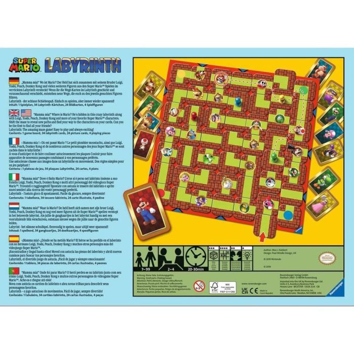 Ravensburger Juego de Mesa Labyrinth Super Mario - Encuentra a tus Personajes Favoritos 1 Ravensburger Juego de Mesa Labyrinth Super Mario - Encuentra a tus Personajes Favoritos 1