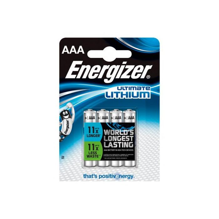 Energizer Pilas Litio AAA L92 Ultimate Blister 4 Unidades 2