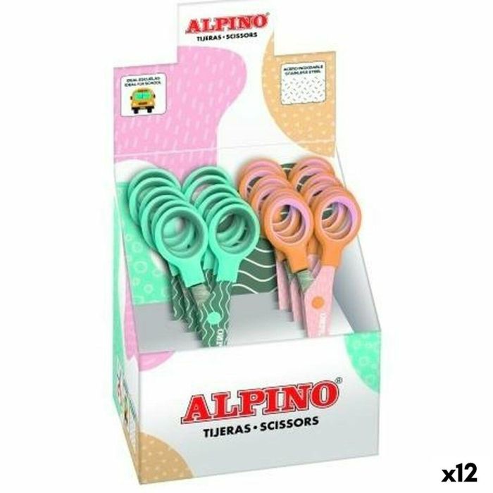 Tijeras Alpino Multicolor Blanco/Naranja Acero Inoxidable 130 mm 17 Tijeras Alpino Multicolor Blanco/Naranja Acero Inoxidable 130 mm 17