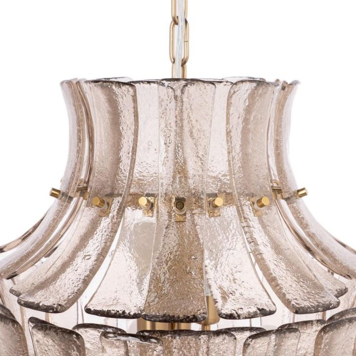 Lámpara Techo Gris Cristal Iluminación 53 X 53 X 76 cm