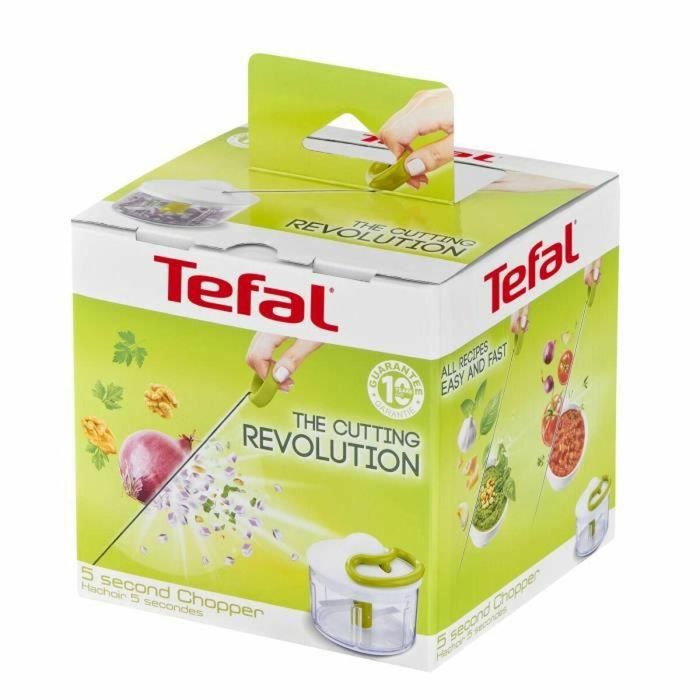 Mini Picadora Manual con Cuerda Tefal K1330404 Blanco Acero Inoxidable Plástico 8 Mini Picadora Manual con Cuerda Tefal K1330404 Blanco Acero Inoxidable Plástico 8
