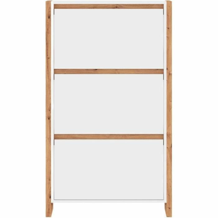 Denver Zapatero 49A DENVER003994 Blanco / Roble 70 x 25 x 125 cm 2 Denver Zapatero 49A DENVER003994 Blanco / Roble 70 x 25 x 125 cm 2