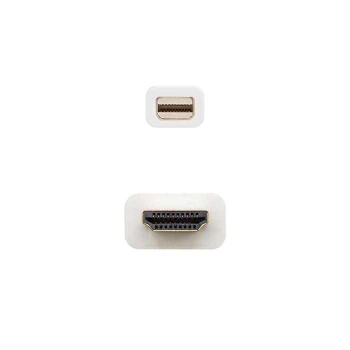 Cable Mini DisplayPort Nanocable 10.15.4002/ Mini DisplayPort Macho - HDMI Macho/ 2m/ Blanco 2 Cable Mini DisplayPort Nanocable 10.15.4002/ Mini DisplayPort Macho - HDMI Macho/ 2m/ Blanco 2