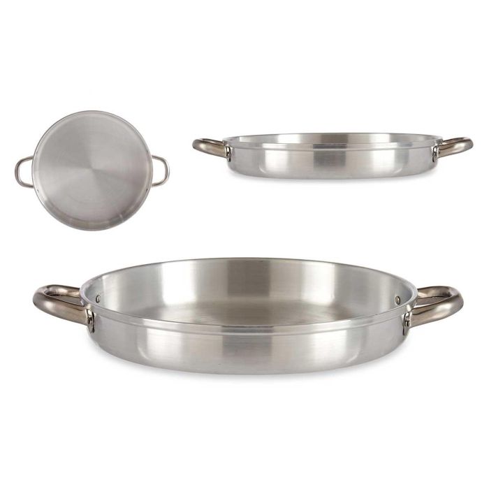 Kinvara Sarten de Aluminio con Asas 30 cm, Apto para Gas, Horno y Lavavajillas (12 Unidades)