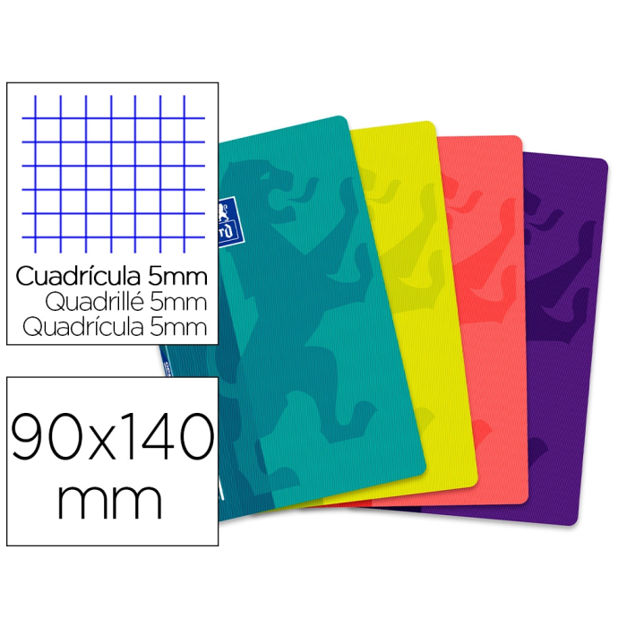 Oxford Libreta Escolar Optik Paper Openflex Tapa Flexible 48 Hojas 90x140 mm Cuadro 5 mm Colores Surtidos 0 Oxford Libreta Escolar Optik Paper Openflex Tapa Flexible 48 Hojas 90x140 mm Cuadro 5 mm Colores Surtidos 0