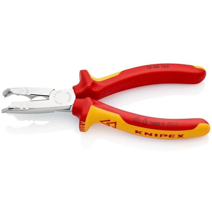 Knipex 13 46 165 Alicate Pelacables Aislamiento Protector 165mm para Cables de 8-13mm Rojo/Amarillo 2 Knipex 13 46 165 Alicate Pelacables Aislamiento Protector 165mm para Cables de 8-13mm Rojo/Amarillo 2