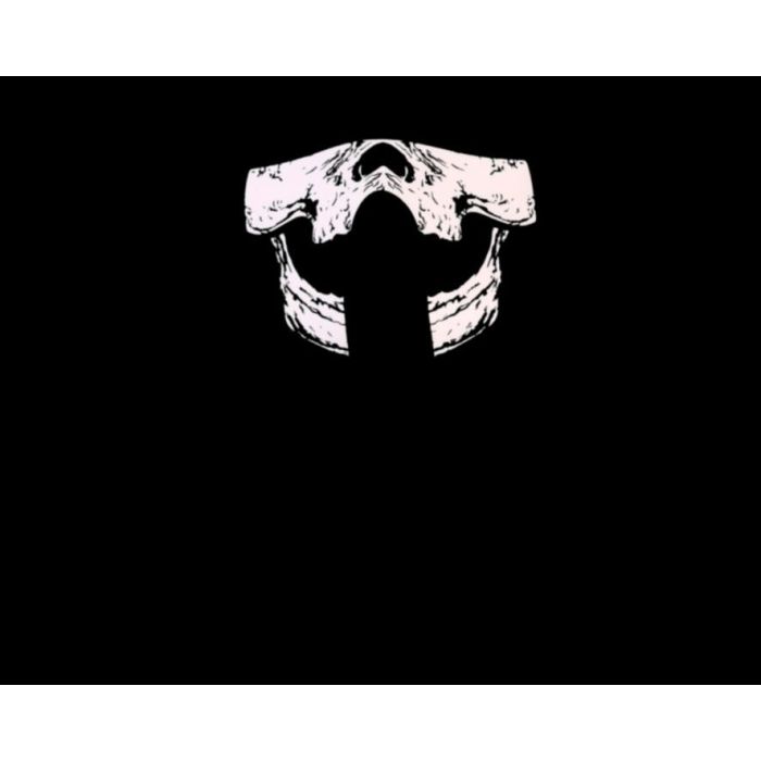 Atosa Máscara Esqueleto con Luz Led Activada por Sonido para Halloween y Fiestas 1