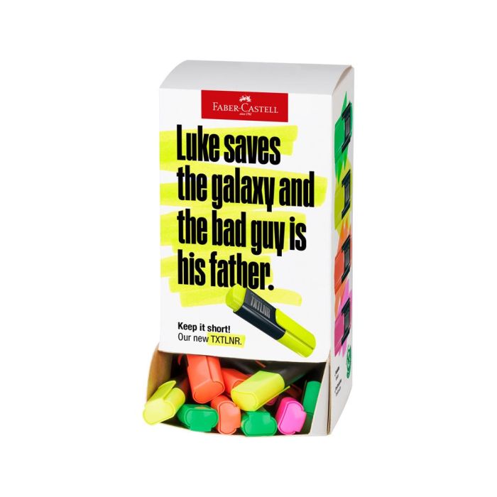 Rotulador Faber Castell Neon Txtlnr Fluorescente Expositor De 60 Unidades Colores Surtidos Rotulador Faber Castell Neon Txtlnr Fluorescente Expositor De 60 Unidades Colores Surtidos