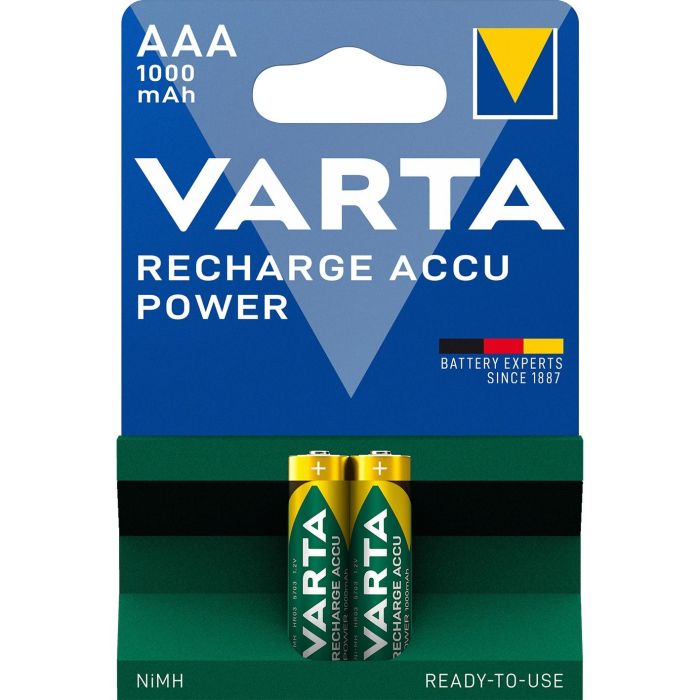 Varta 5703301402 Pilas Recargables Ni/MH HR03 AAA 1000mAh Accu Power 2uds 1