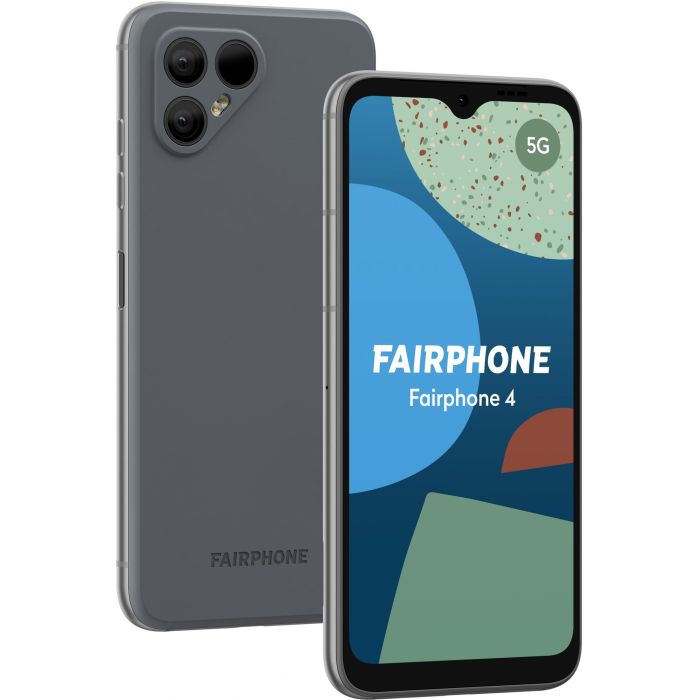 Fairphone 4 5G Smartphone Gris 128GB Almacenamiento 6GB RAM Cámara 48MP Android 11 16