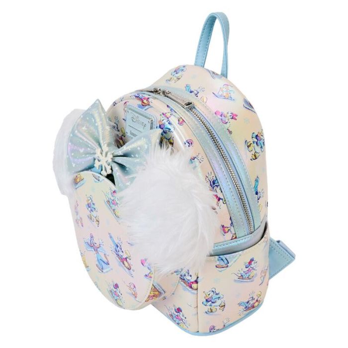 Set Mochila + Diadema orejas Winter Wonderland Mickey and Friends Disney Loungefly 26cm 1
