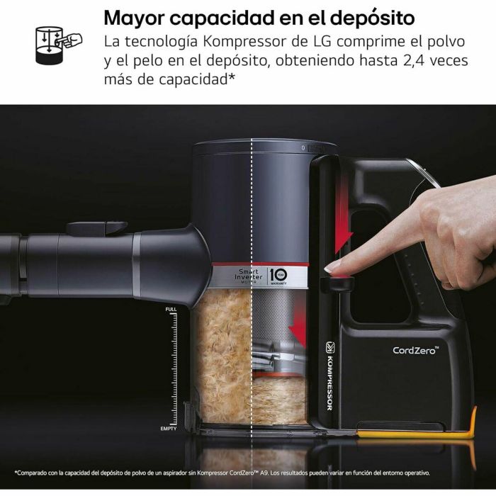 Aspirador Escoba Ciclónico Inalámbrico LG A9K-CORE3S 4 Aspirador Escoba Ciclónico Inalámbrico LG A9K-CORE3S 4