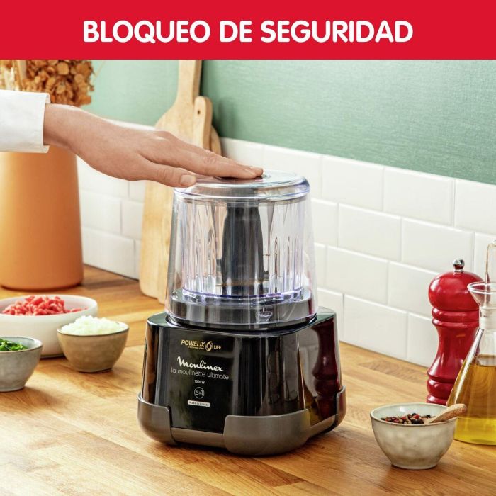 Picadora Moulinex DP810855 1000 W 550 ml Negro Titanio 4 Picadora Moulinex DP810855 1000 W 550 ml Negro Titanio 4