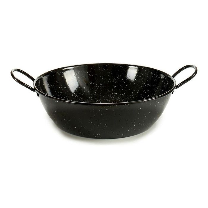 La Dehesa Sartén esmaltada negra con asas, 45 cm, acero esmaltado (3 Unidades)