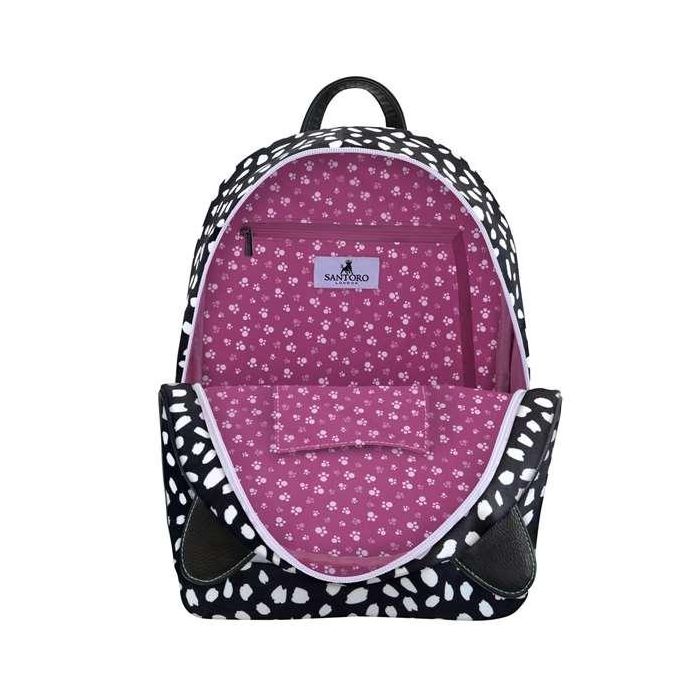 Mochila Casual Gorjuss Smitten kitten Negro Blanco (25,5 x 31 x 10 cm) 2