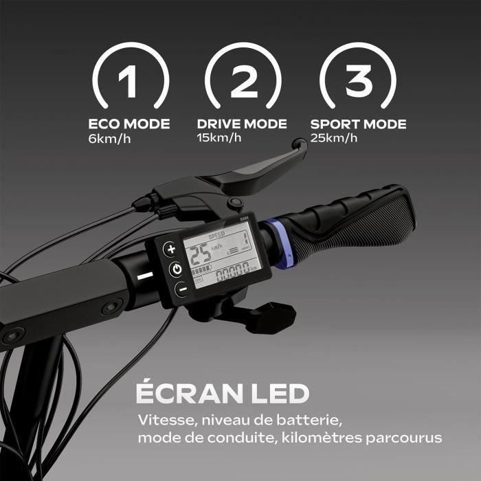 Patinete eléctrico - URBANGLIDE - ECROSS ONE - 800 W - 10 neumáticos - Máx. 25 km/h - Autonomía hasta 50 km 4