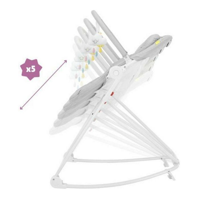 Badabulle Transat Compact'up Plegable Bebé - Hamaca de 5 Alturas con Función Balanceo, Respaldo Reclinable y Arco de Juego - Candy 3 Badabulle Transat Compact'up Plegable Bebé - Hamaca de 5 Alturas con Función Balanceo, Respaldo Reclinable y Arco de Juego - Candy 3