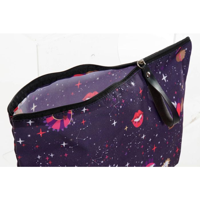 DKD Home Decor Neceser Moderno Impermeable Lila Rosa Multicolor 33x21x8 cm Pack 12 Unidades Diseños Surtidos 2