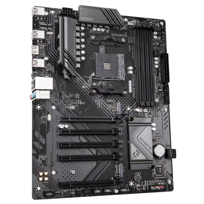 GIGABYTE B550 EAGLE Placa Base ATX AMD B550 Zócalo AM4 Ryzen 3000/4000/5000 DDR4 3200MHz PCIe 4.0 M.2 1GbE VRM 10+3+1 8 GIGABYTE B550 EAGLE Placa Base ATX AMD B550 Zócalo AM4 Ryzen 3000/4000/5000 DDR4 3200MHz PCIe 4.0 M.2 1GbE VRM 10+3+1 8