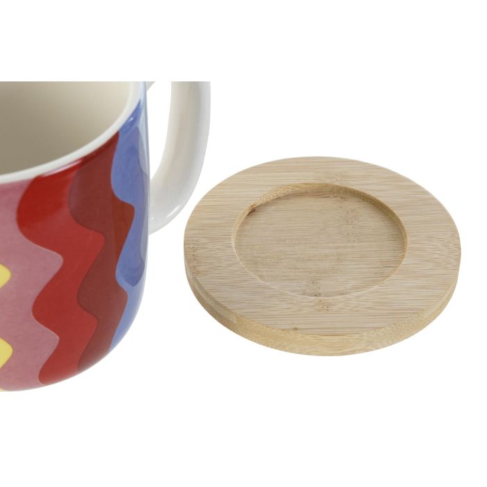 DKD Home Decor Bold 2023 Set de 4 Tazas de Café Multicolor Coral Dolomita Bambú 10 x 10.5 x 13 cm (180 ml) 4 DKD Home Decor Bold 2023 Set de 4 Tazas de Café Multicolor Coral Dolomita Bambú 10 x 10.5 x 13 cm (180 ml) 4