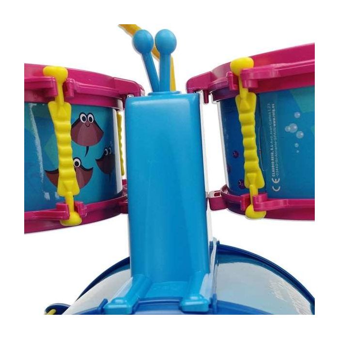 Bateria sencilla c/banqueta baby shark 7