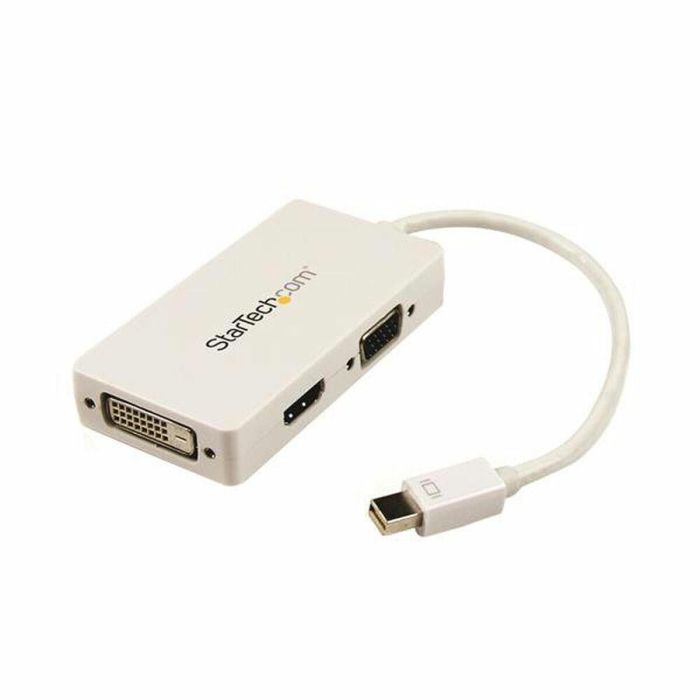 Adaptador Mini DisplayPort a VGA/DVI/HDMI Startech MDP2VGDVHDW Blanco Negro Adaptador Mini DisplayPort a VGA/DVI/HDMI Startech MDP2VGDVHDW Blanco Negro