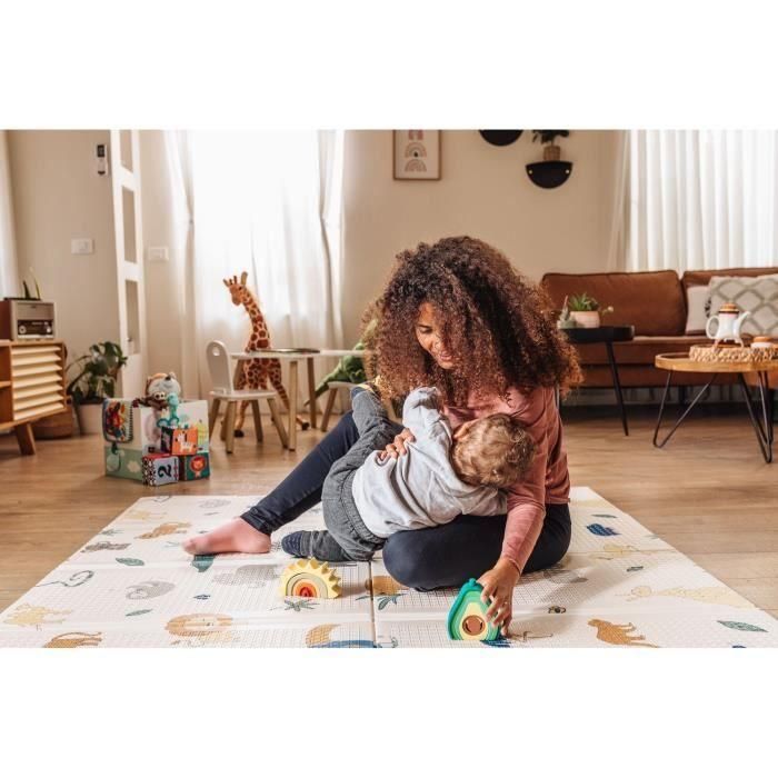 Nuby NUB0048526251254 Alfombra de juego reversible Safari 200 x 150 x 1 cm 3 Nuby NUB0048526251254 Alfombra de juego reversible Safari 200 x 150 x 1 cm 3