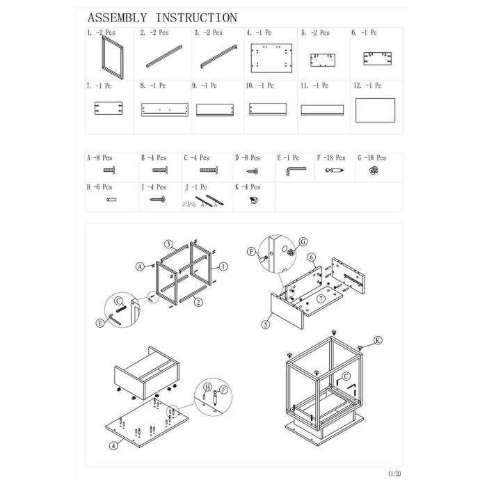 Mesa auxiliar Alexandra House Living Marrón 50 x 50 x 35 cm 3