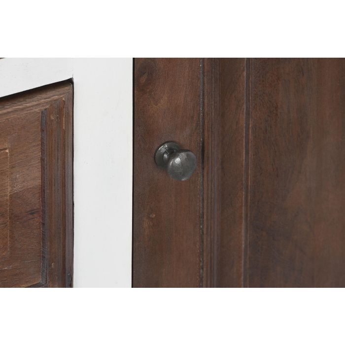 Aparador DKD Home Decor Blanco Marrón oscuro Madera de mango (180 x 46 x 83 cm) 5 Aparador DKD Home Decor Blanco Marrón oscuro Madera de mango (180 x 46 x 83 cm) 5